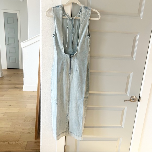 Free People Light Blue Midi Dress - Picture 4 of 6
